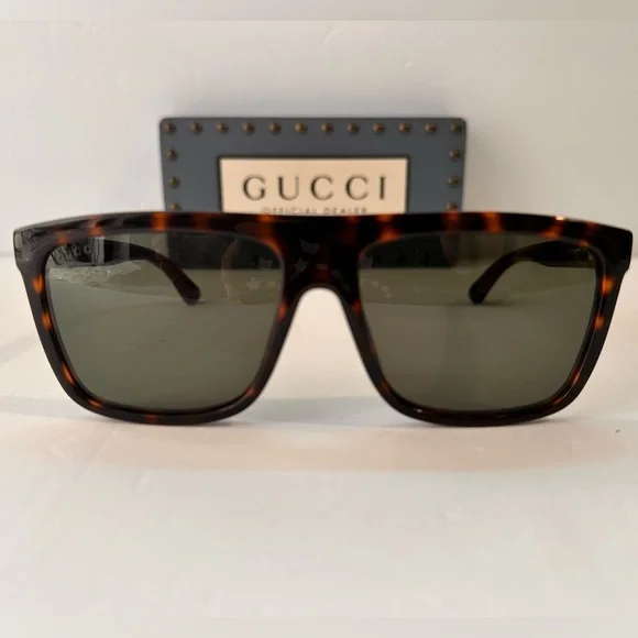 Gucci Green Browline Men's Sunglasses GG0748S 003